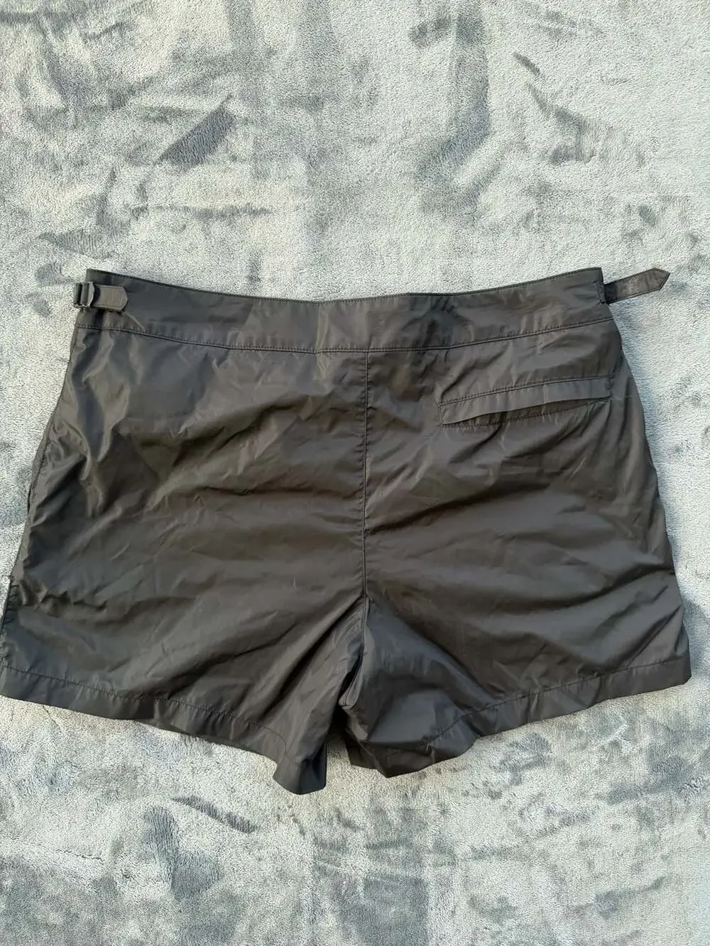 Burberry Brit  Black Nylon Swim Shorts with Adjustable Side Tabs